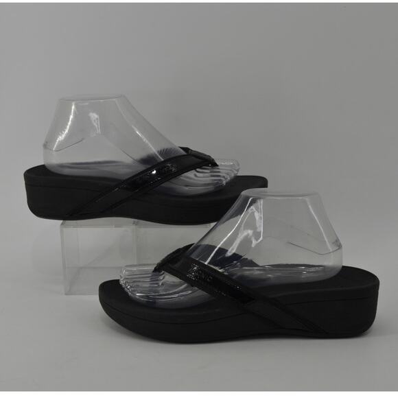 Vionic High Tide Womens Size 9 Black Flip Flop Thong Sandals - Picture 6 of 12